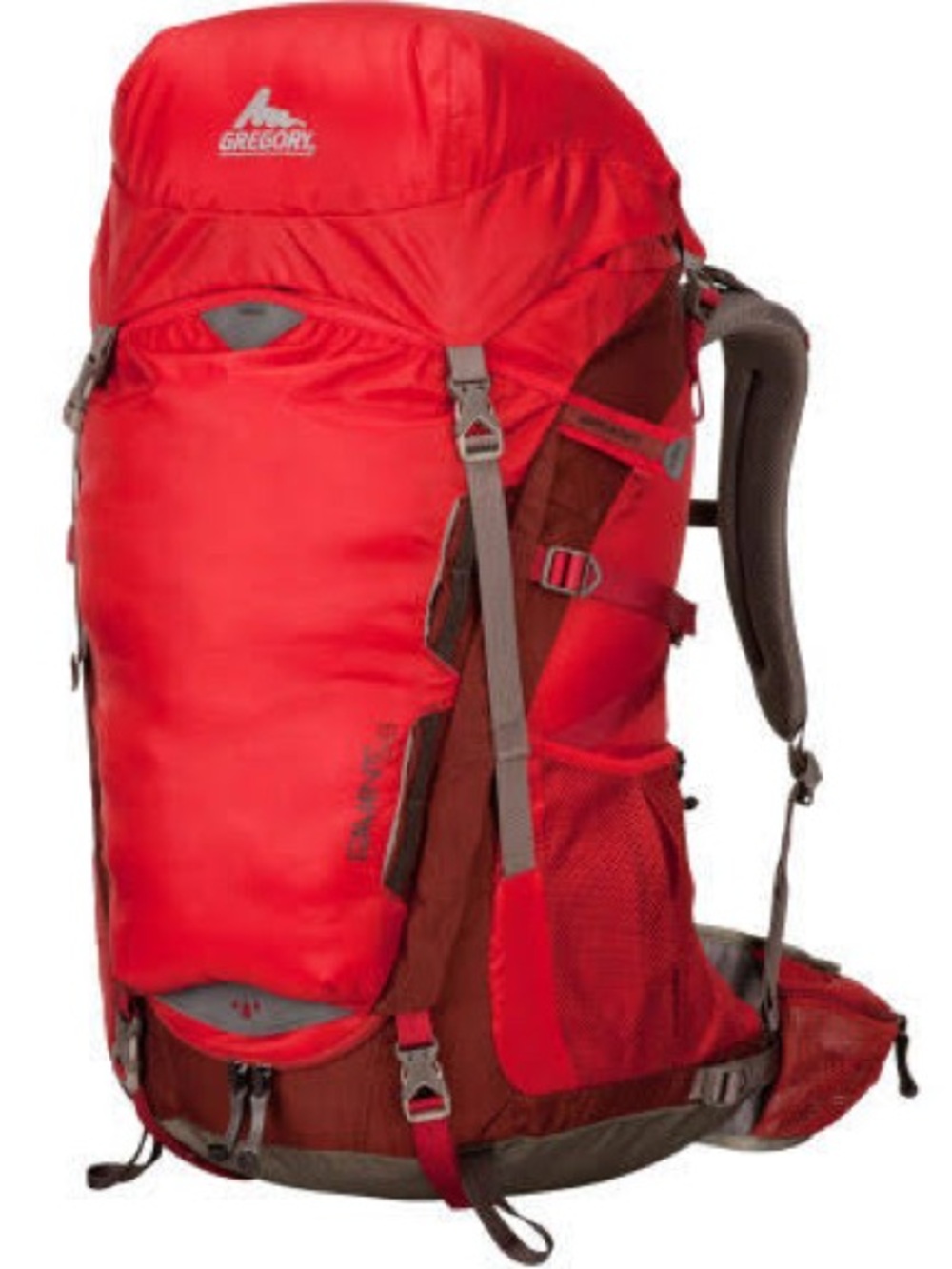 Gregory Red icon savant 58 Hiking Backpack with Mesh Pockets
